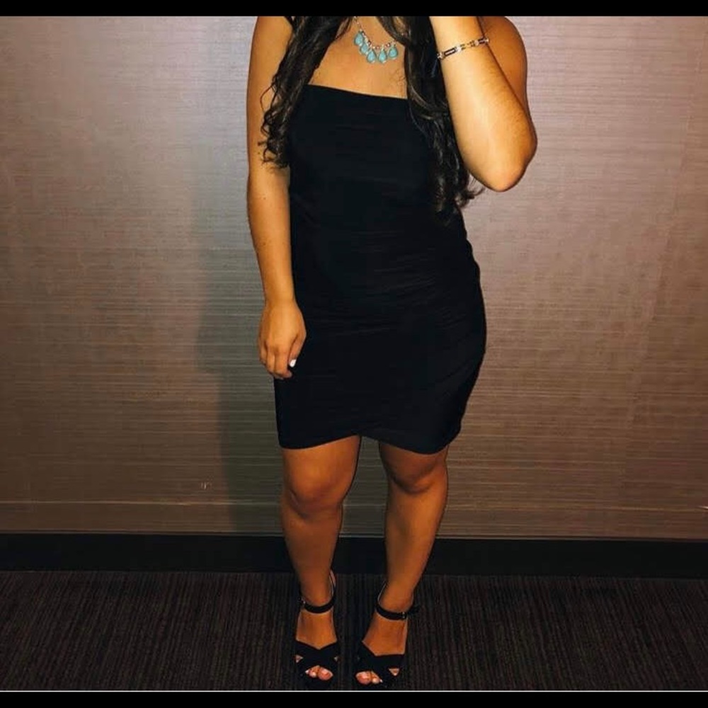 Black Strapless Dress